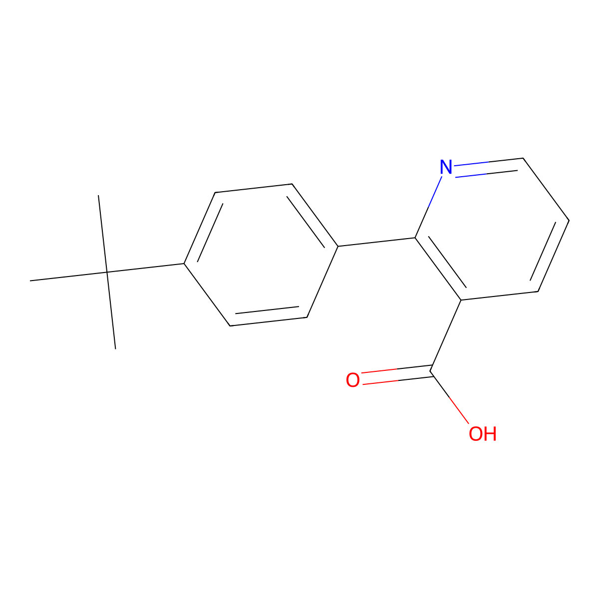 2-(4-T-Butylphenyl)nicotinic acid molecular structure, CAS 1107646-60-5