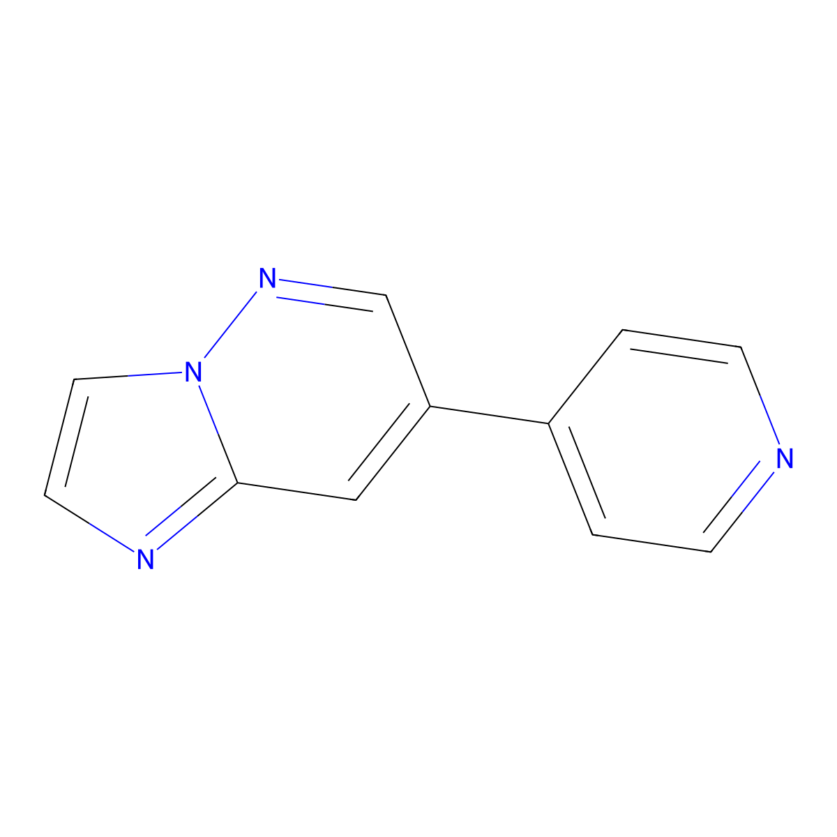 7-(4-Pyridinyl)imidazo[1,2-b]pyridazine molecular structure, CAS 1107655-49-1