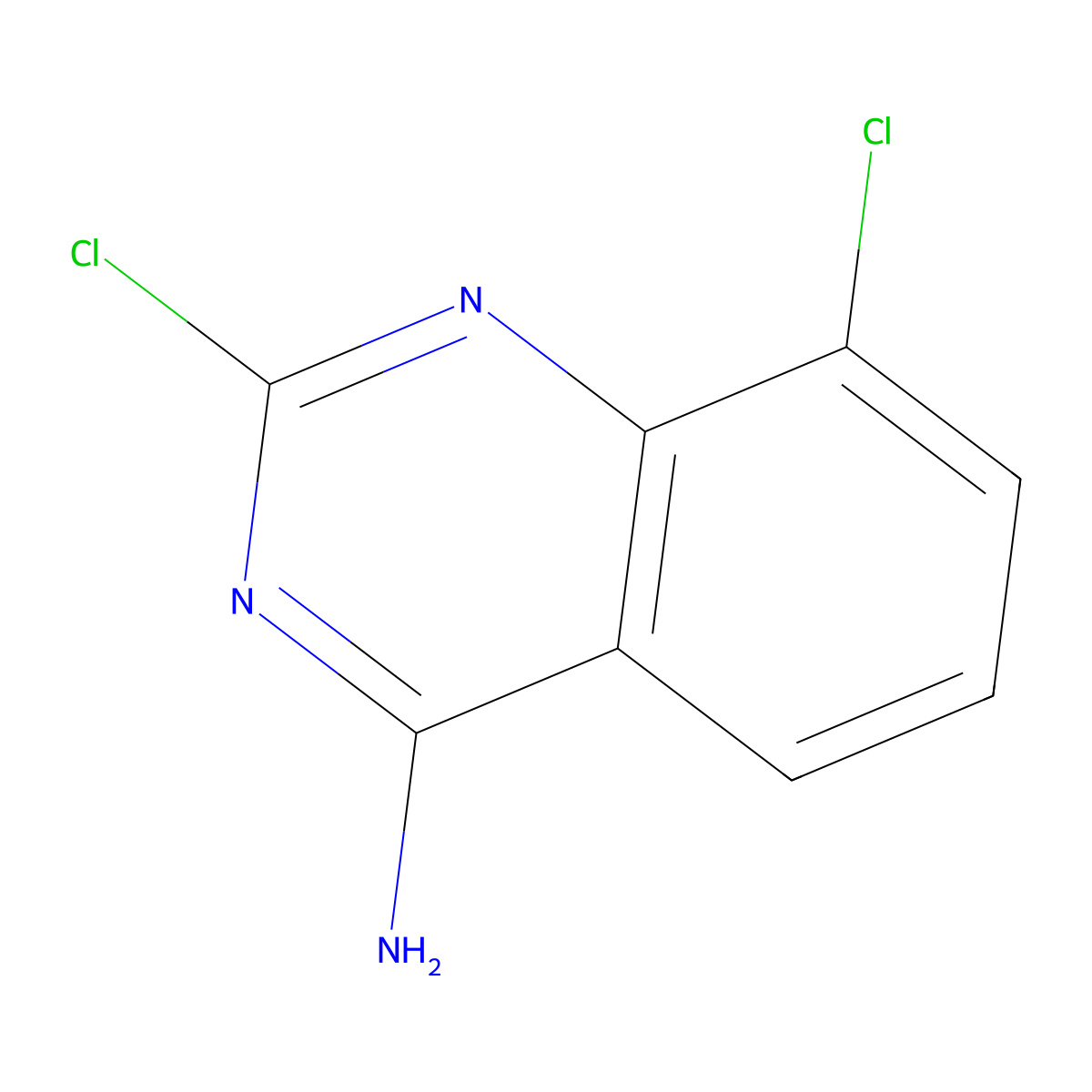 2,8-Dichloroquinazolin-4-amine molecular structure, CAS 1107694-84-7