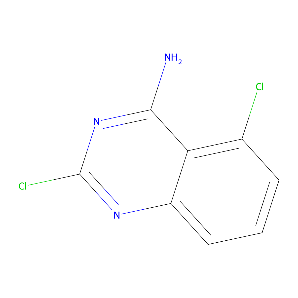 4-Amino-2,5-dichloroquinazoline molecular structure, CAS 1107695-06-6
