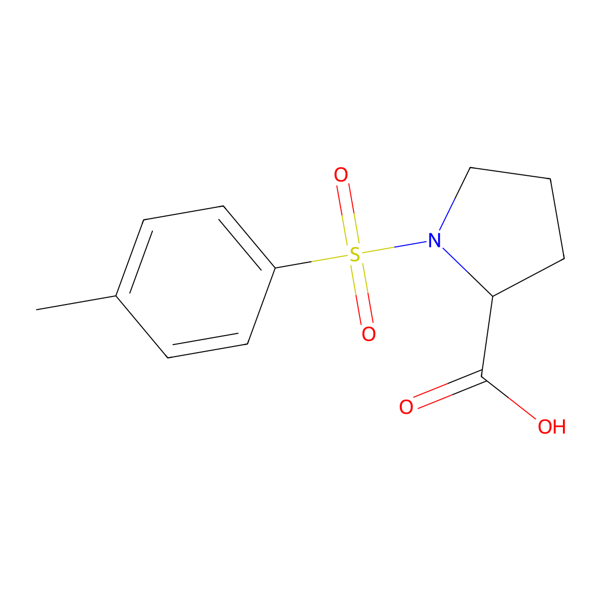 Tosyl-D-Proline molecular structure, CAS 110771-95-4