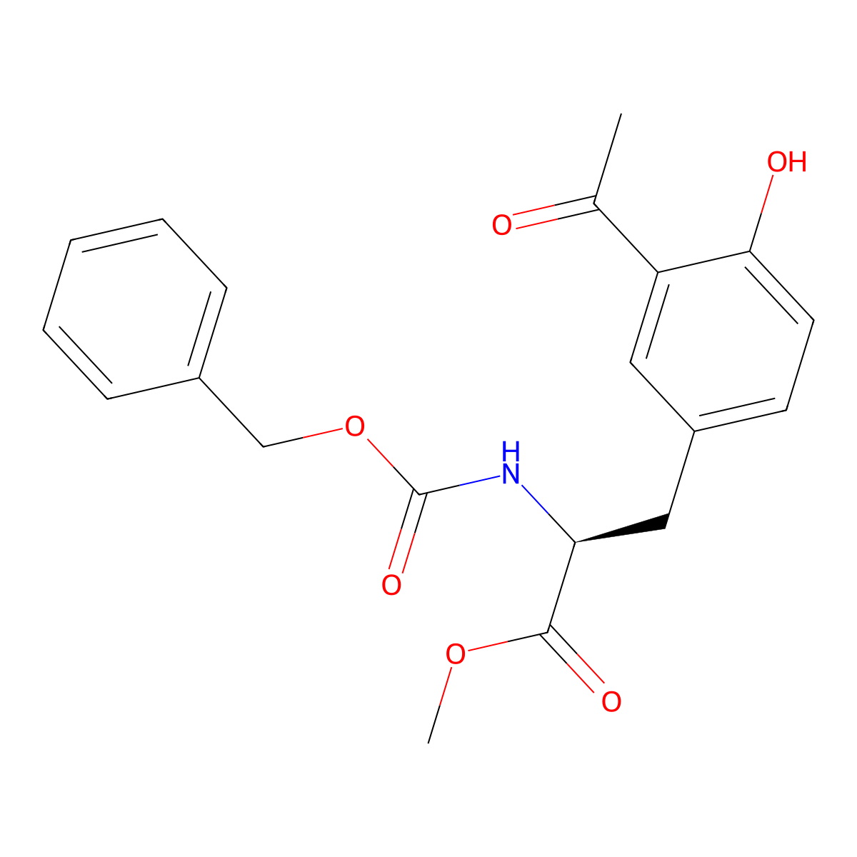 3-Acetyl-N-benzyloxycarbonyl-L-tyrosine Methyl Ester molecular structure, CAS 110774-03-3