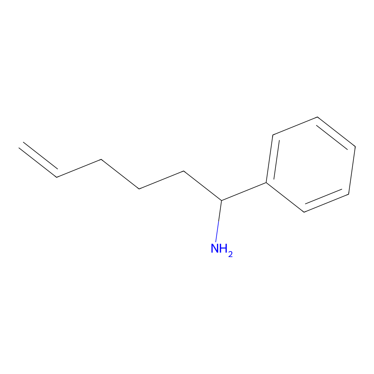1-Phenylhex-5-en-1-amine molecular structure, CAS 110775-38-7