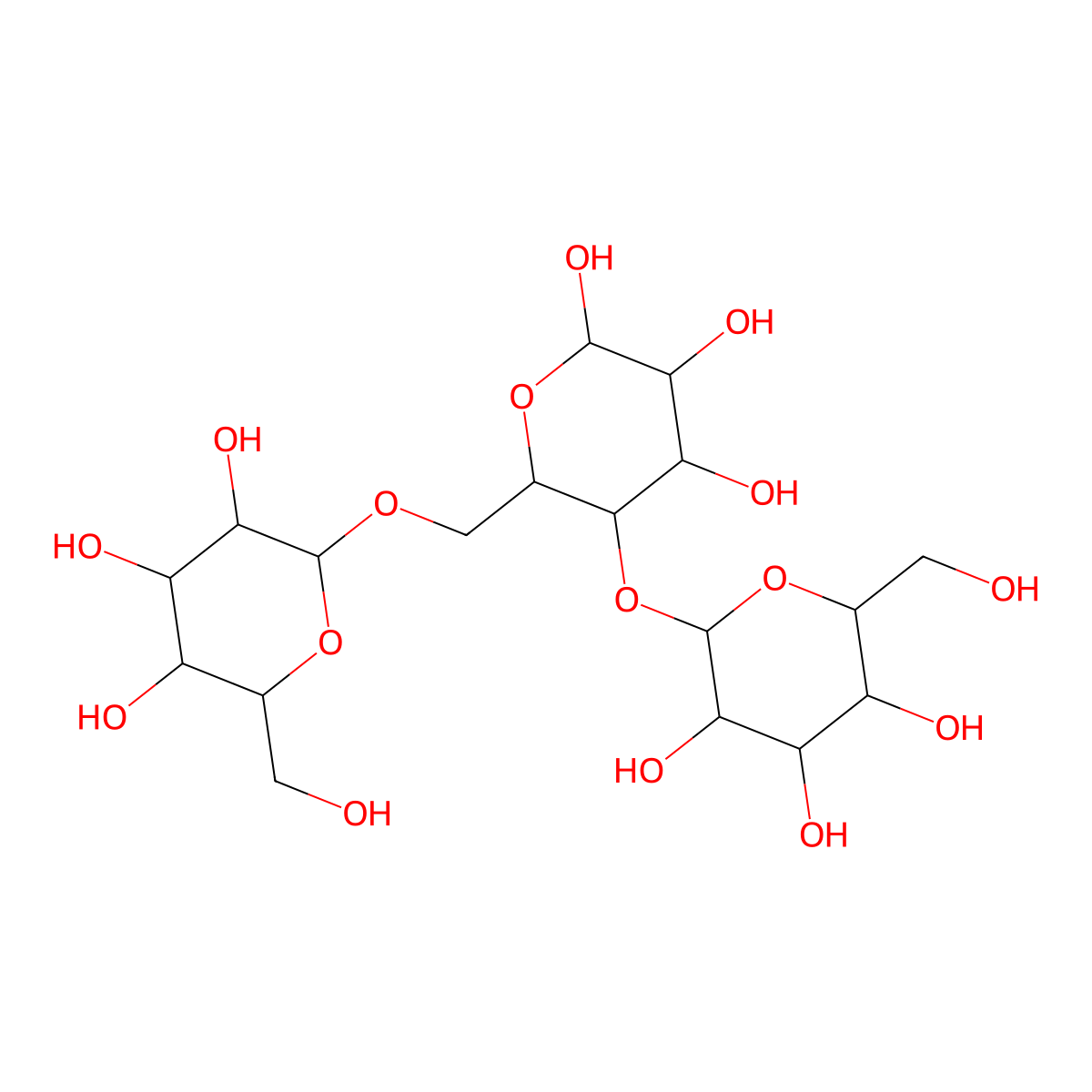 D-Galacto-d-mannan molecular structure, CAS 11078-30-1