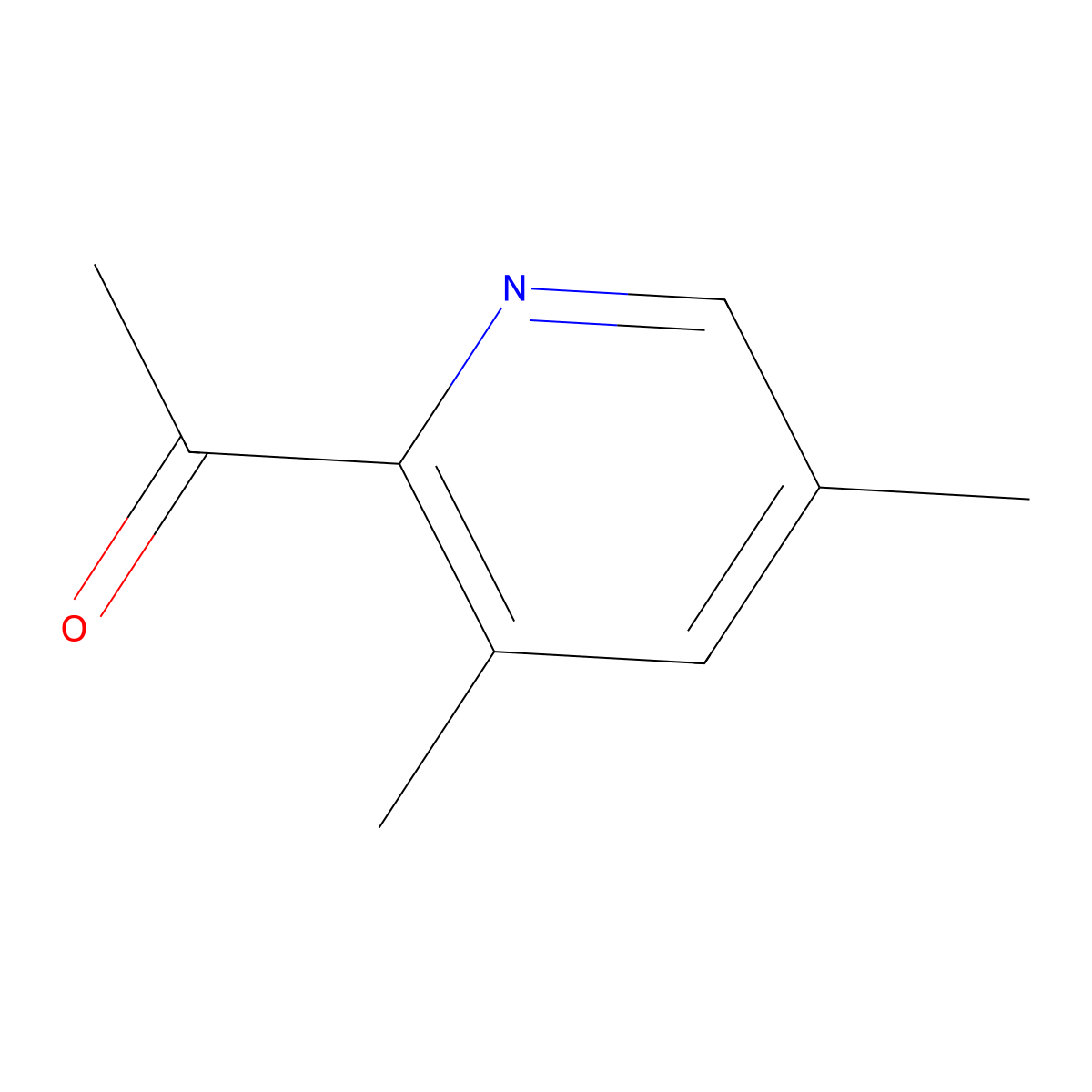 1-(3,5-Dimethylpyridin-2-YL)ethanone molecular structure, CAS 110788-51-7