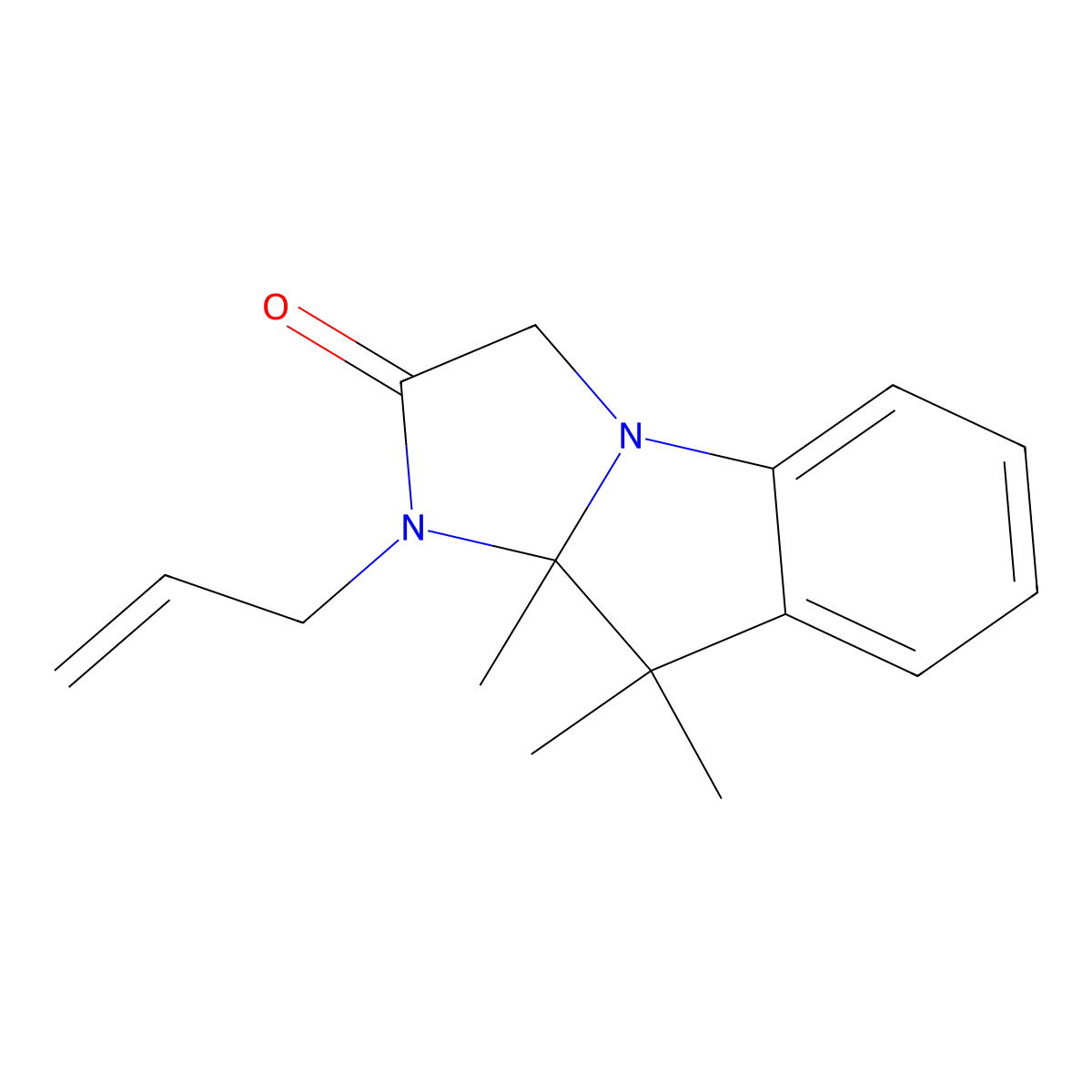 1-allyl-9,9,9a-trimethyl-9,9a-dihydro-1H-imidazo[1,2-a]indol-2(3H)-one molecular structure, CAS 110789-48-5