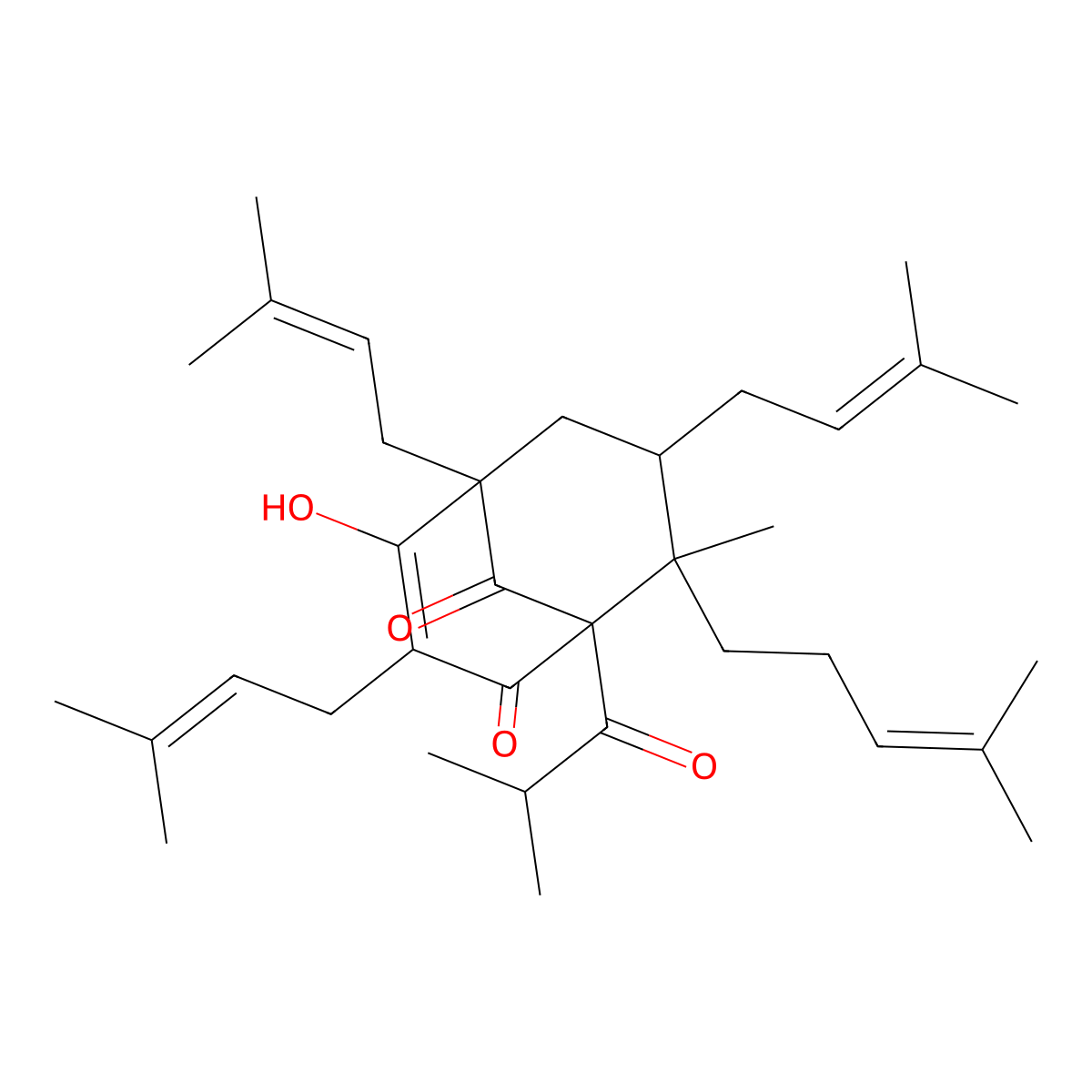 Hyperforin molecular structure, CAS 11079-53-1