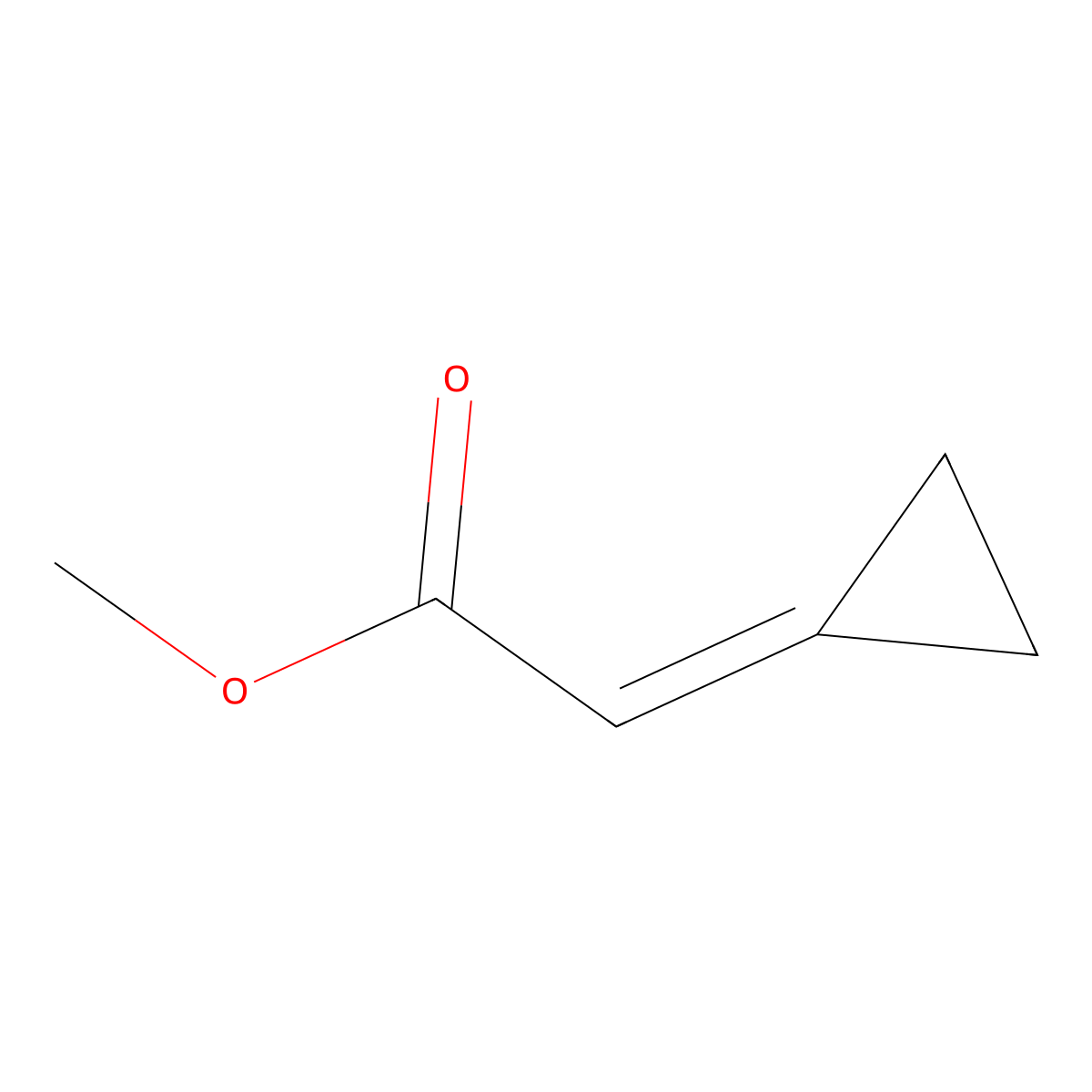 Methyl 2-cyclopropylideneacetate molecular structure, CAS 110793-87-8