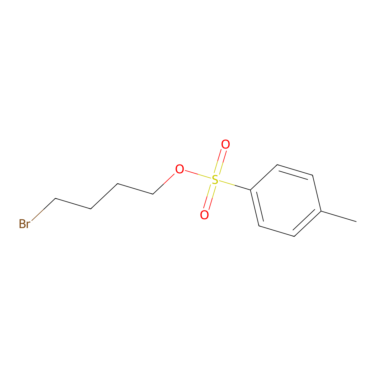 4-Bromobutyl 4-methylbenzenesulfonate molecular structure, CAS 110798-26-0