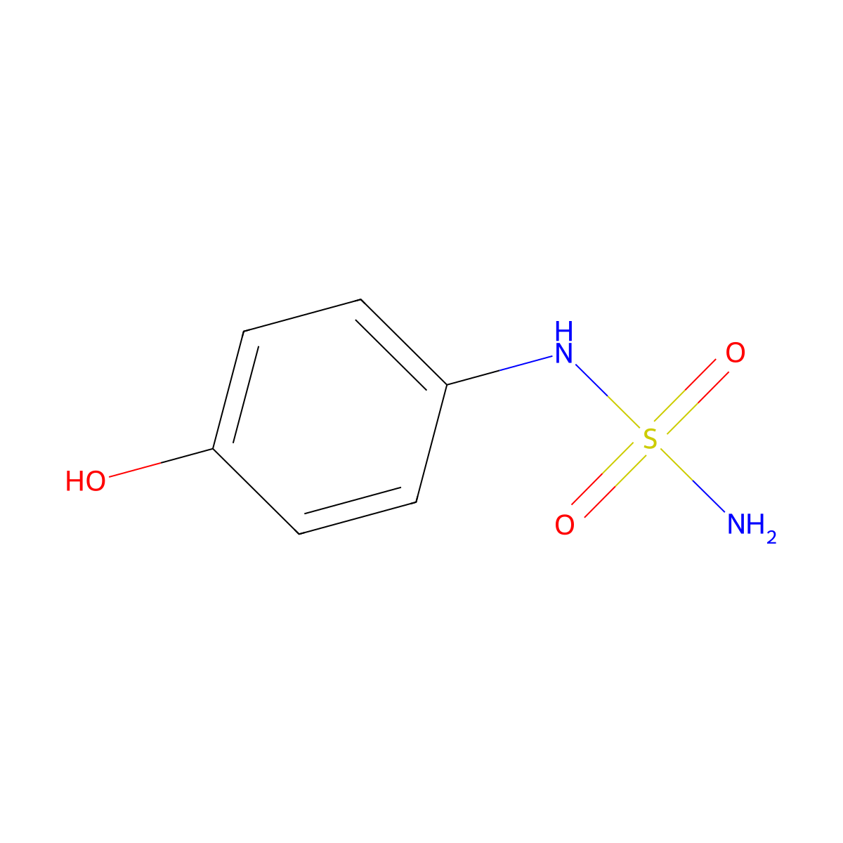 N-(4-Hydroxyphenyl)aminosulfonamide molecular structure, CAS 110799-26-3