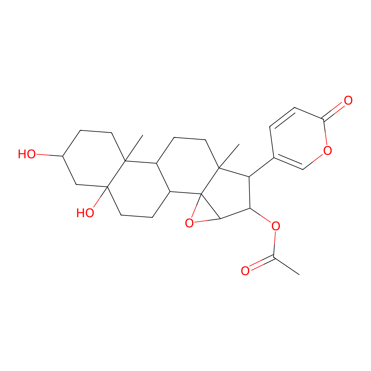 Cinobufotalin molecular structure, CAS 1108-68-5