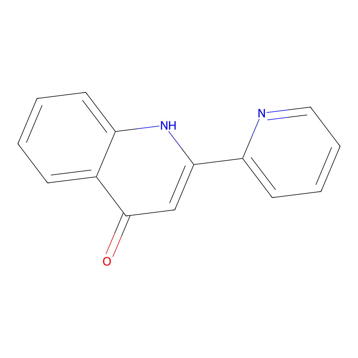2-(Pyridin-2-yl)quinolin-4(1H)-one molecular structure, CAS 110802-13-6