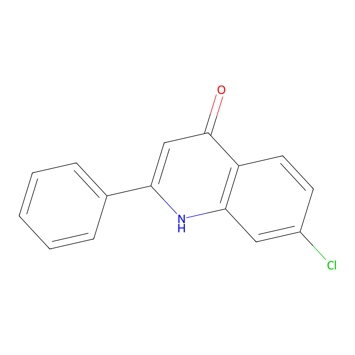 7-Chloro-2-phenylquinolin-4-ol molecular structure, CAS 110802-16-9