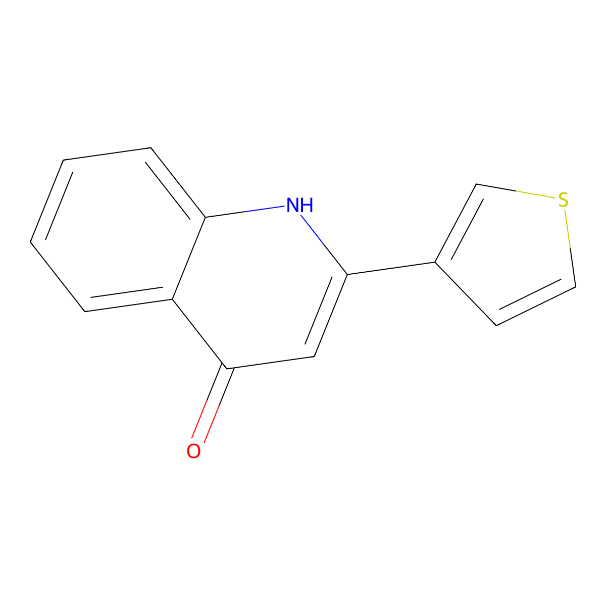 2-(3-Thienyl)-4-quinolinol molecular structure, CAS 110802-17-0