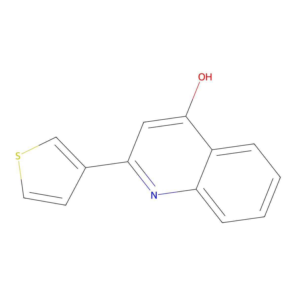2-(3-Thienyl)-4-quinolinol molecular structure, CAS 110802-17-0