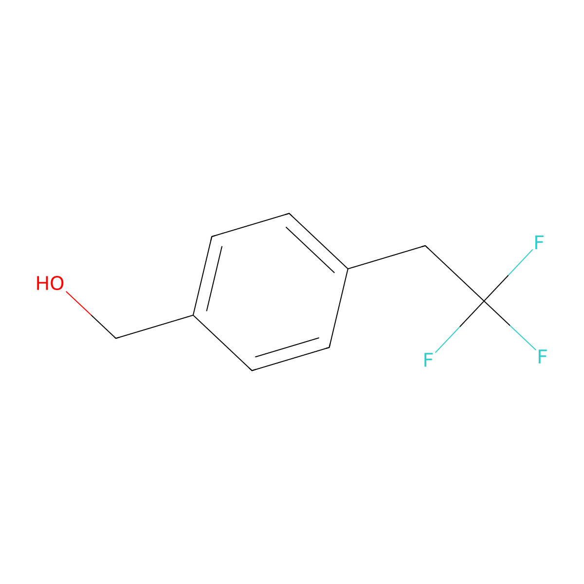 (4-(2,2,2-Trifluoroethyl)phenyl)methanol molecular structure, CAS 1108151-49-0