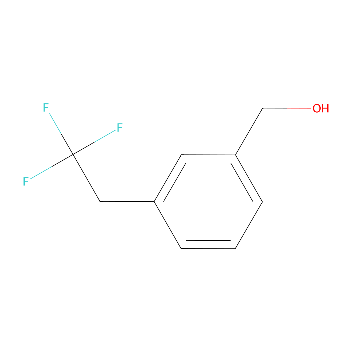 [3-(2,2,2-Trifluoroethyl)phenyl]methanol molecular structure, CAS 1108151-68-3