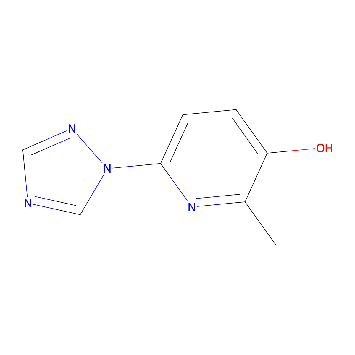 2-Methyl-6-(1h-1,2,4-triazol-1-yl)pyridin-3-ol molecular structure, CAS 1108165-14-5