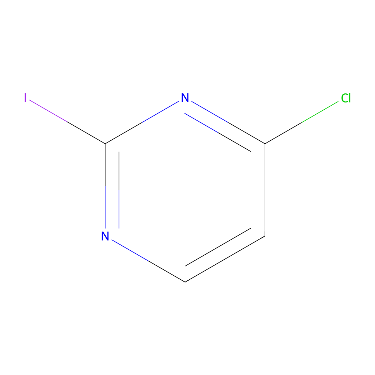 4-Chloro-2-iodopyrimidine molecular structure, CAS 1108165-28-1