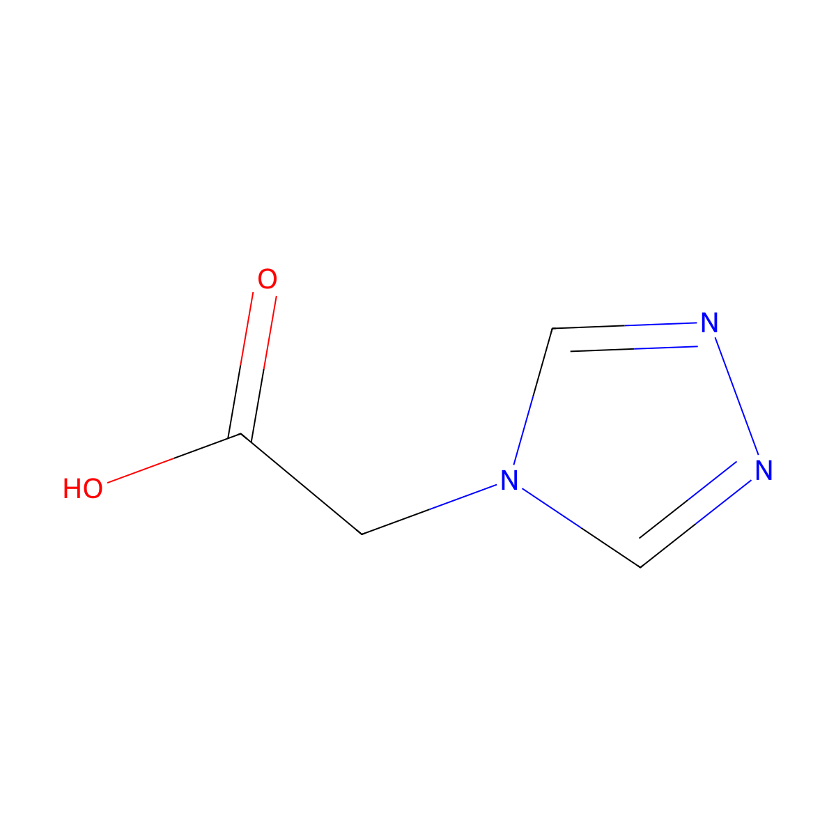 2-(4H-1,2,4-triazol-4-yl)acetic acid molecular structure, CAS 110822-97-4