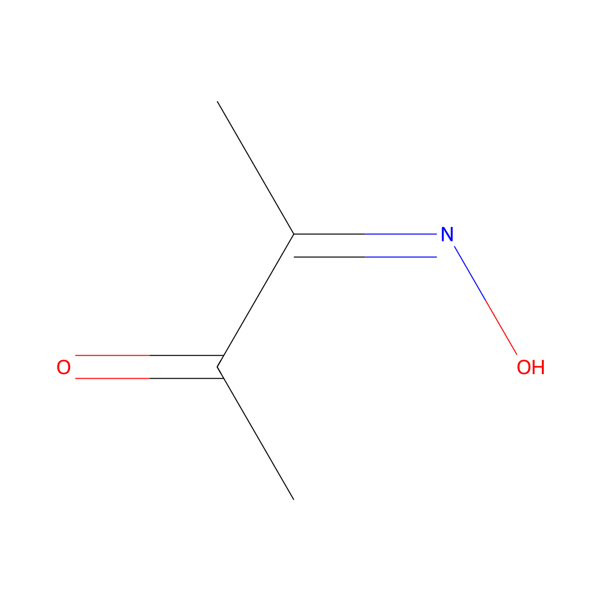 2-Oxime 2,3-butanedione molecular structure, CAS 110828-81-4