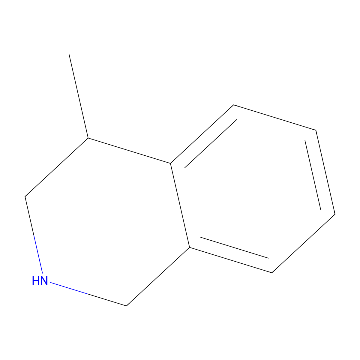 4-Methyl-1,2,3,4-tetrahydroisoquinoline molecular structure, CAS 110841-71-9