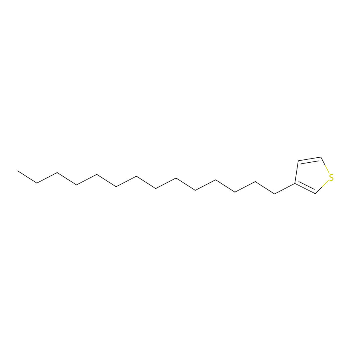 3-Tetradecylthiophene molecular structure, CAS 110851-66-6