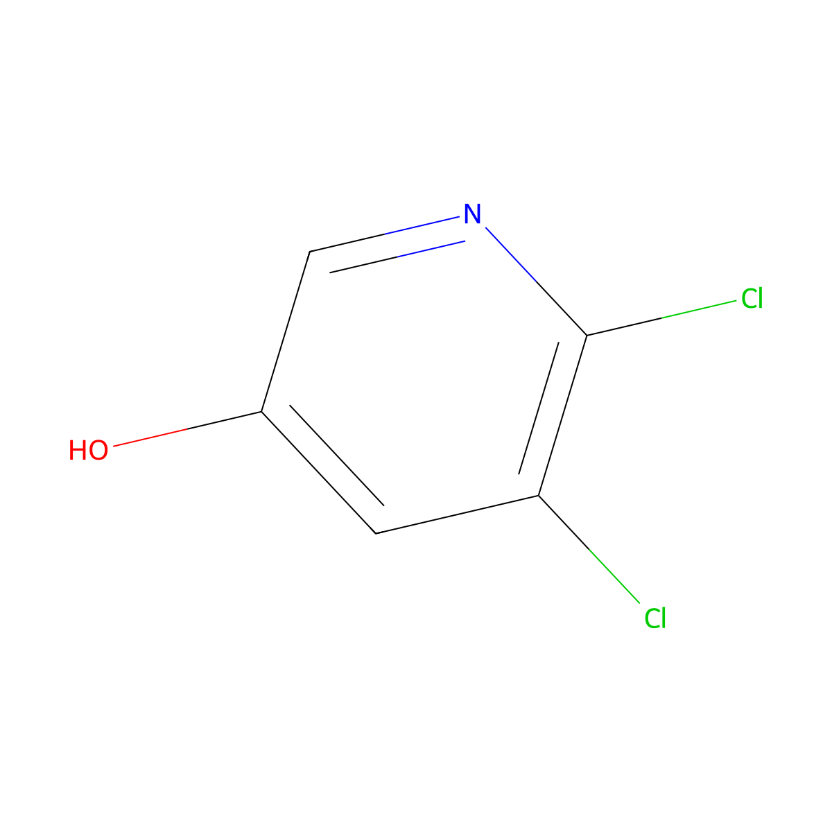 2,3-Dichloro-5-hydroxypyridine molecular structure, CAS 110860-92-9
