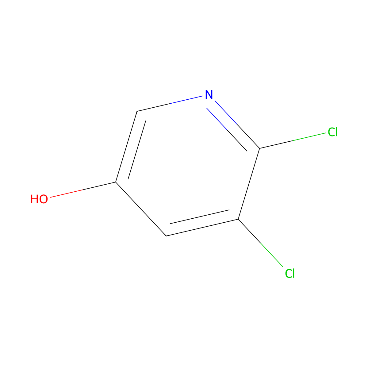 2,3-Dichloro-5-hydroxypyridine molecular structure, CAS 110860-92-9