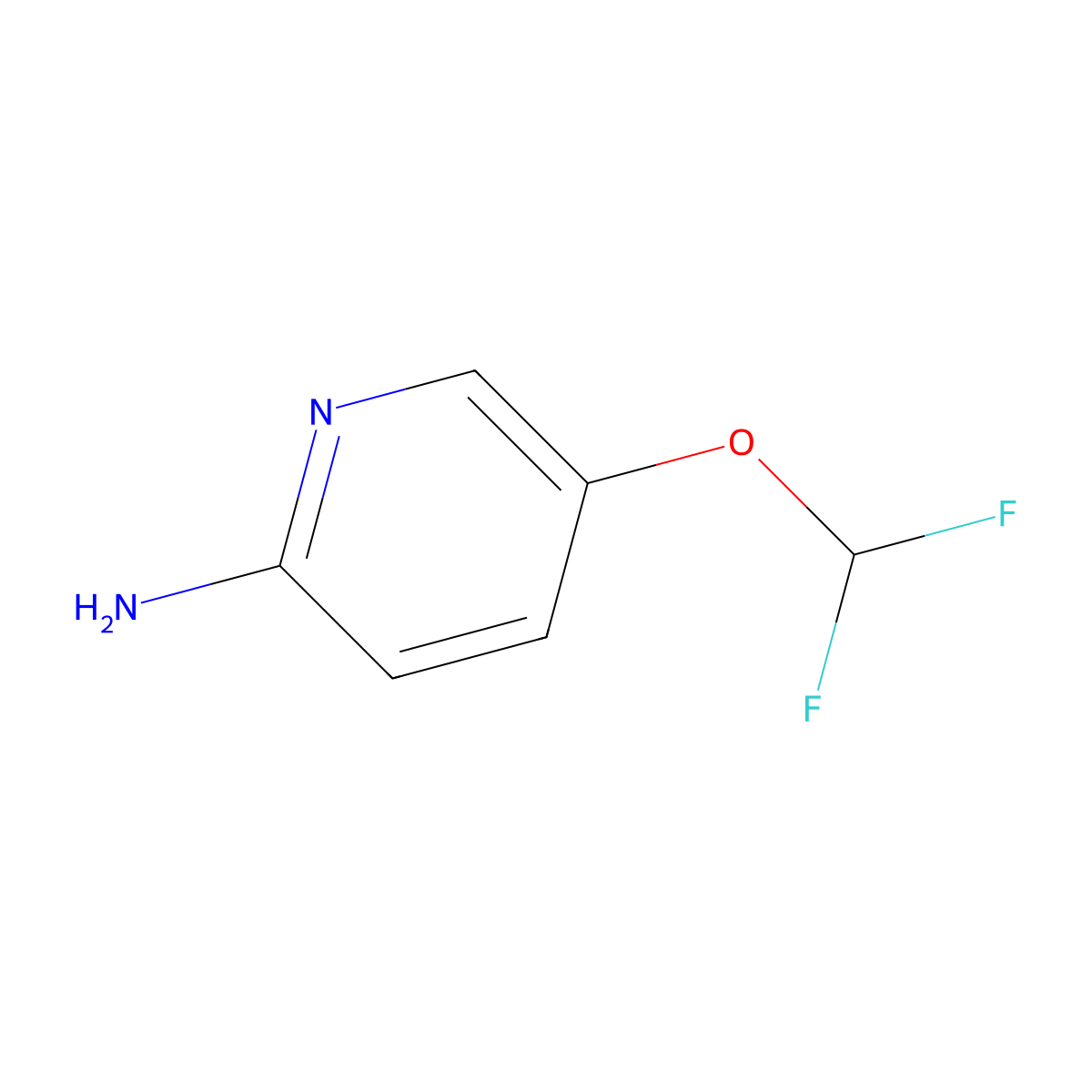 5-(Difluoromethoxy)pyridin-2-amine molecular structure, CAS 110861-14-8