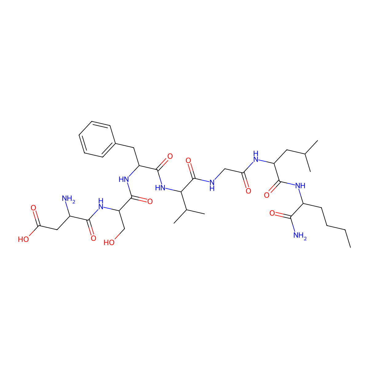 neurokinin A (4-10), Nle(10)- molecular structure, CAS 110863-33-7