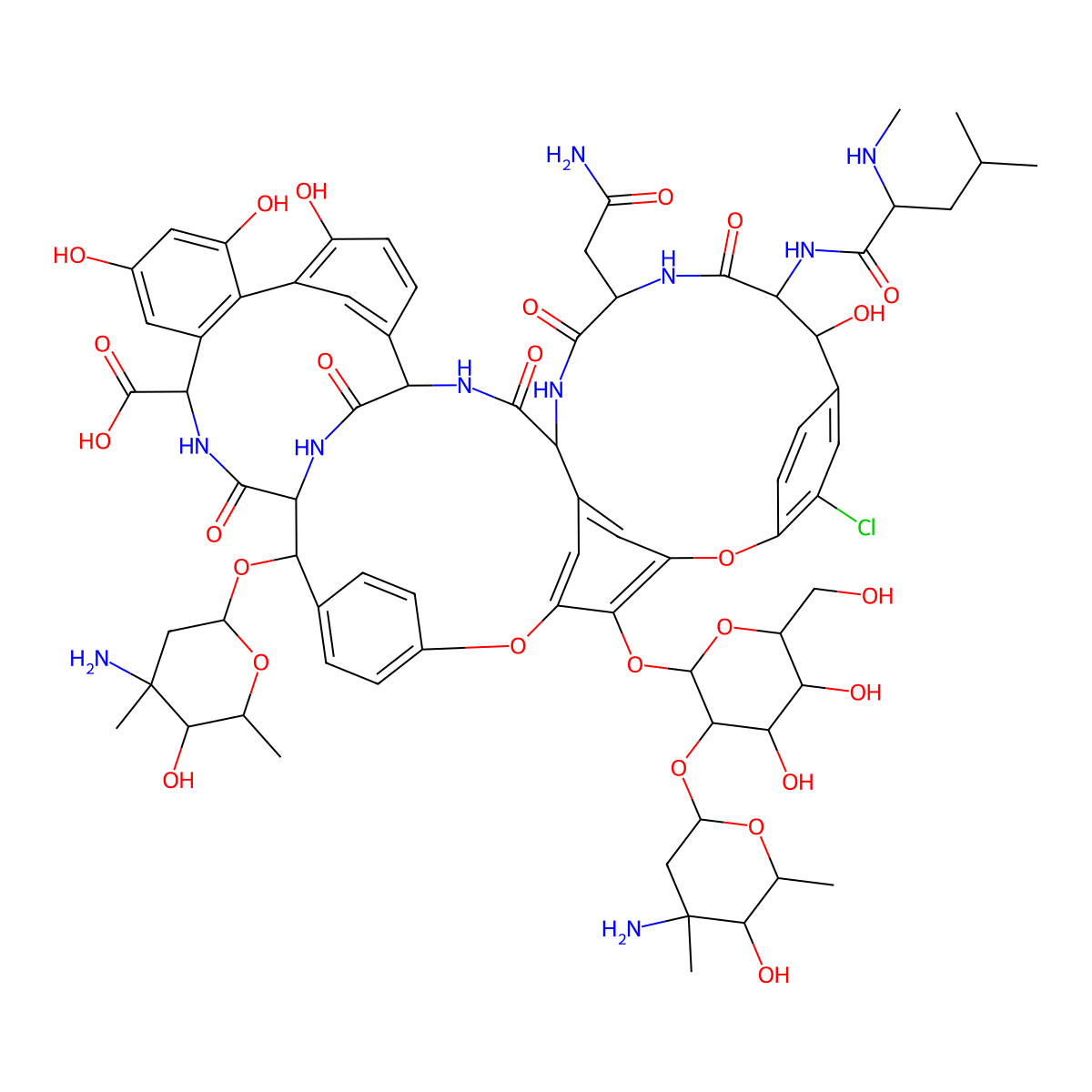 Eremomycin molecular structure, CAS 110865-90-2