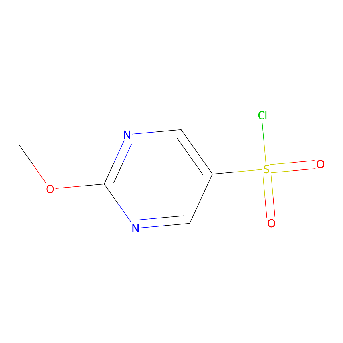 2-Methoxypyrimidine-5-sulfonyl chloride molecular structure, CAS 1108654-53-0