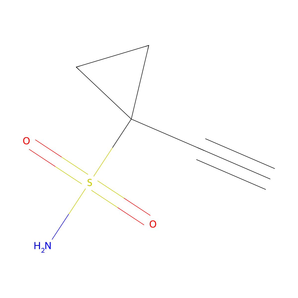1-Ethynylcyclopropane-1-sulfonamide molecular structure, CAS 1108658-43-0