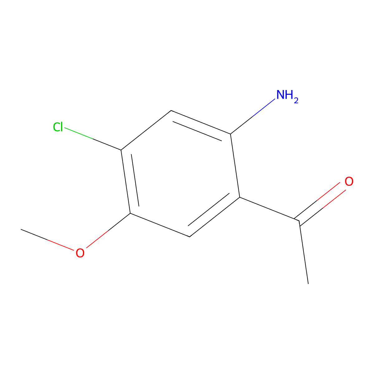 1-(2-Amino-4-chloro-5-methoxy-phenyl)-ethanone molecular structure, CAS 1108658-79-2