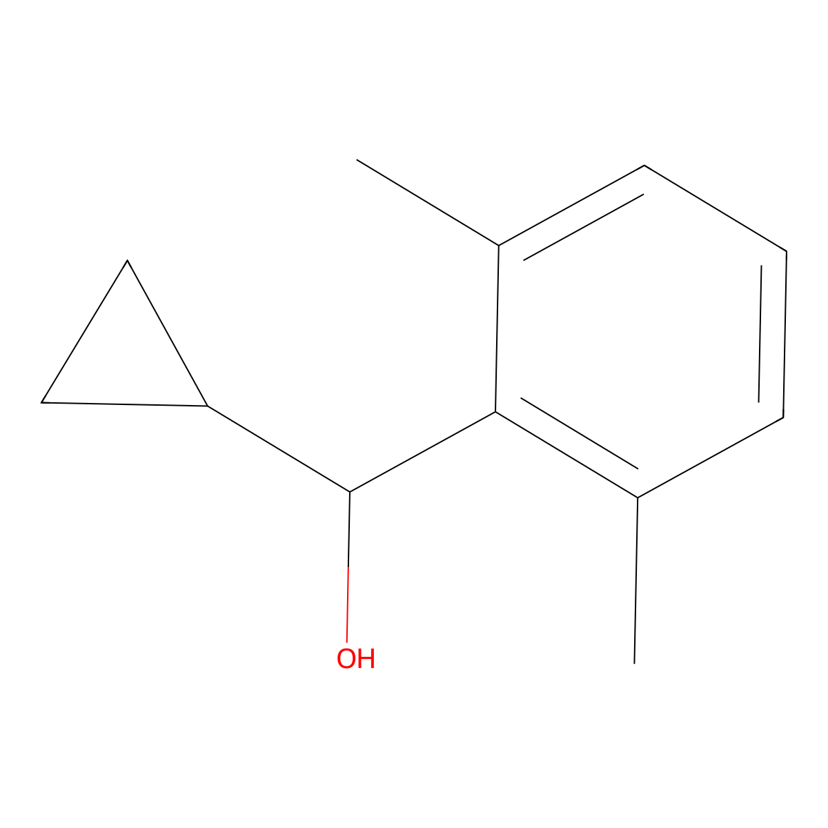 alpha-Cyclopropyl-2,6-dimethylbenzenemethanol molecular structure, CAS 1108697-71-7