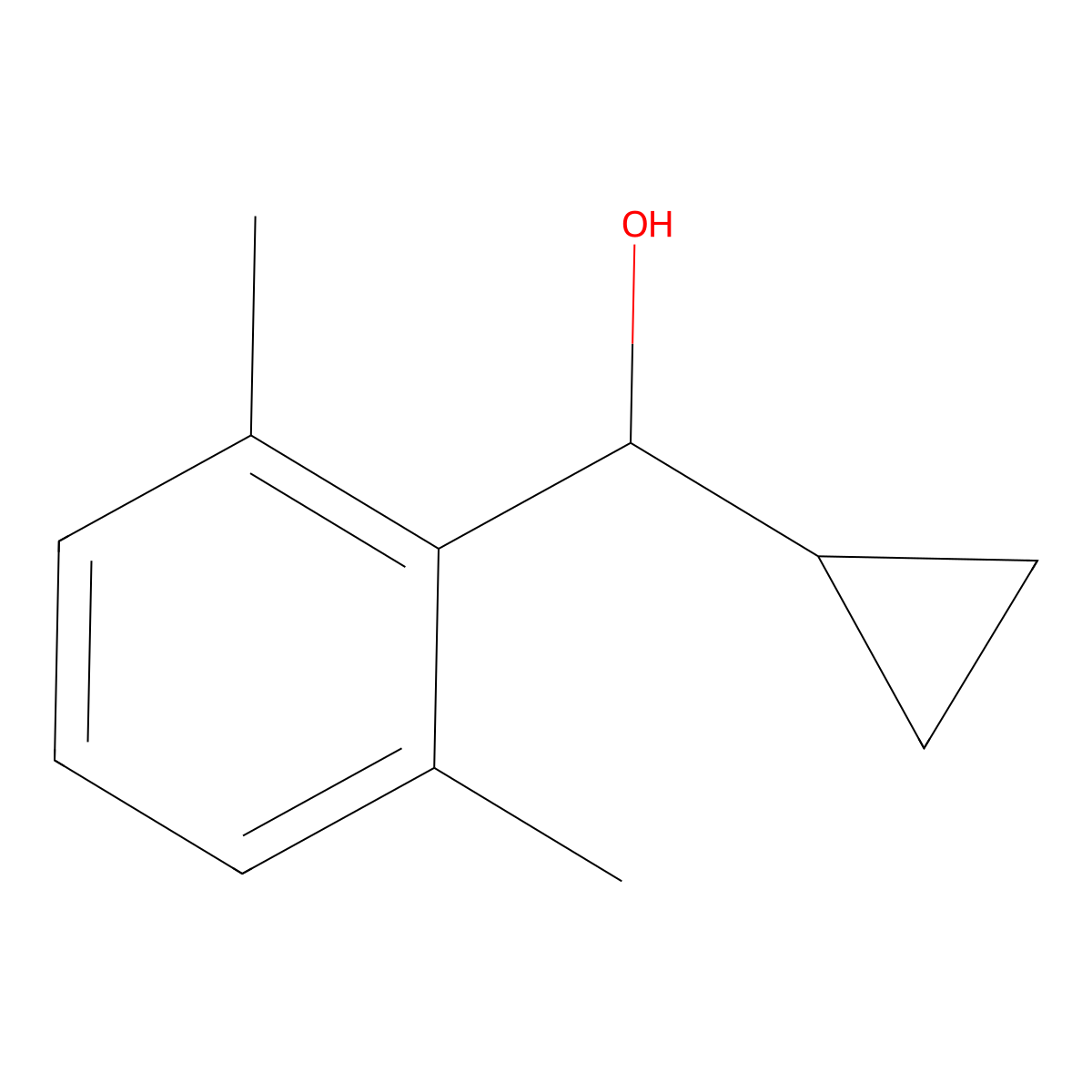 alpha-Cyclopropyl-2,6-dimethylbenzenemethanol molecular structure, CAS 1108697-71-7