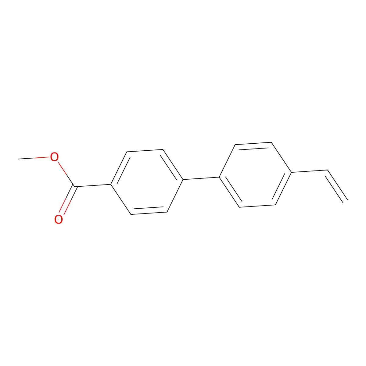 Methyl 4'-vinyl-[1,1'-biphenyl]-4-carboxylate molecular structure, CAS 1108699-37-1