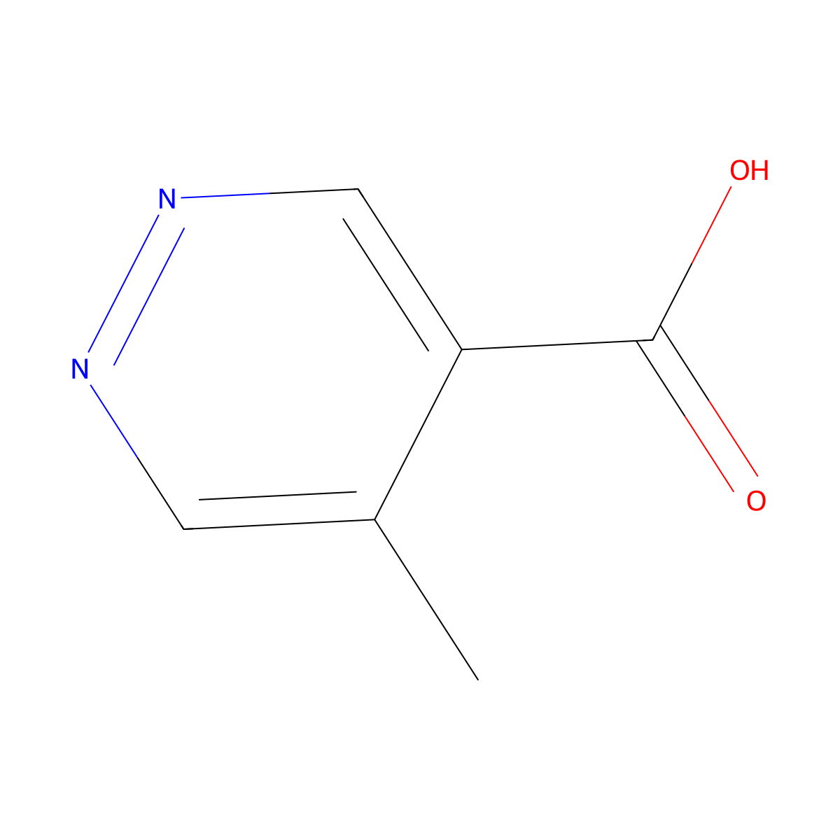 5-Methyl-4-pyridazinecarboxylic acid molecular structure, CAS 1108712-51-1