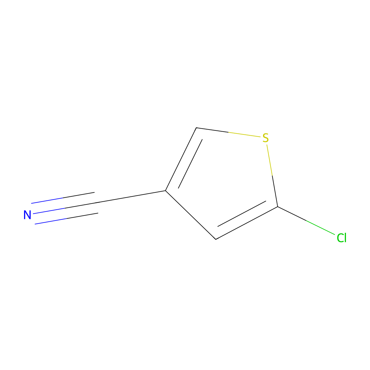 5-Chlorothiophene-3-carbonitrile molecular structure, CAS 1108712-56-6