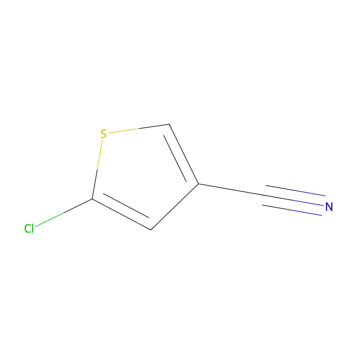5-Chlorothiophene-3-carbonitrile molecular structure, CAS 1108712-56-6