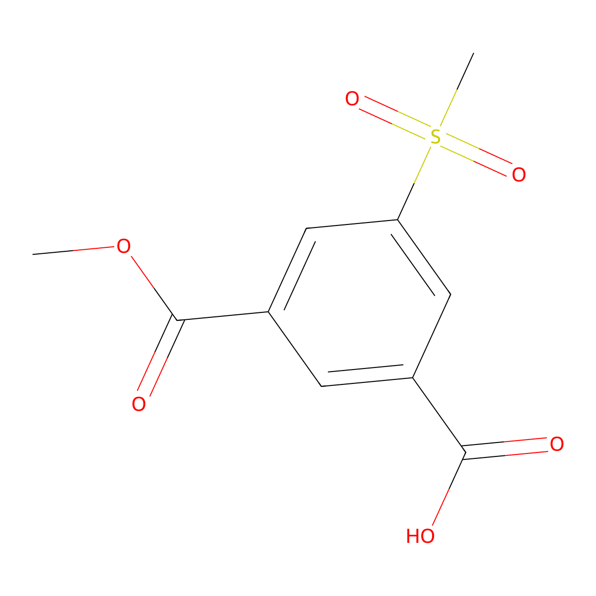 3-Methanesulfonyl-5-(methoxycarbonyl)benzoic acid molecular structure, CAS 1108724-01-1