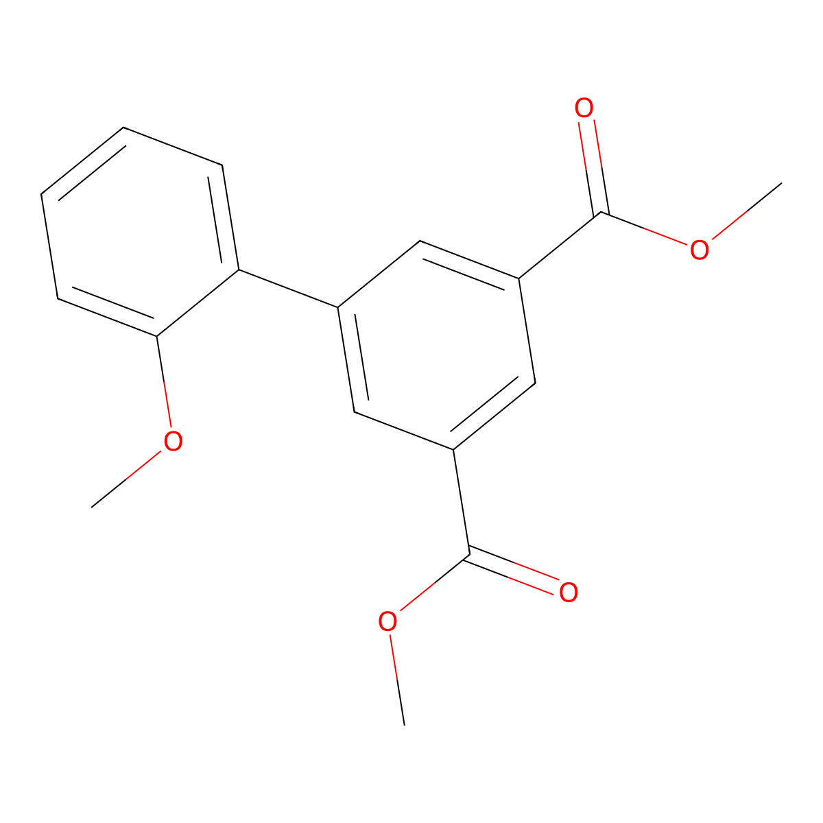 Dimethyl 2'-methoxybiphenyl-3,5-dicarboxylate molecular structure, CAS 1108724-53-3