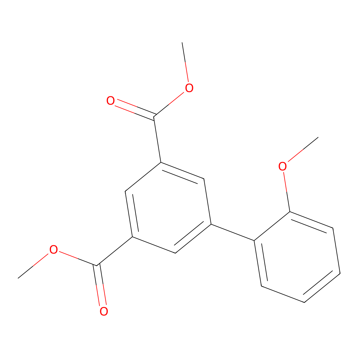 Dimethyl 2'-methoxybiphenyl-3,5-dicarboxylate molecular structure, CAS 1108724-53-3