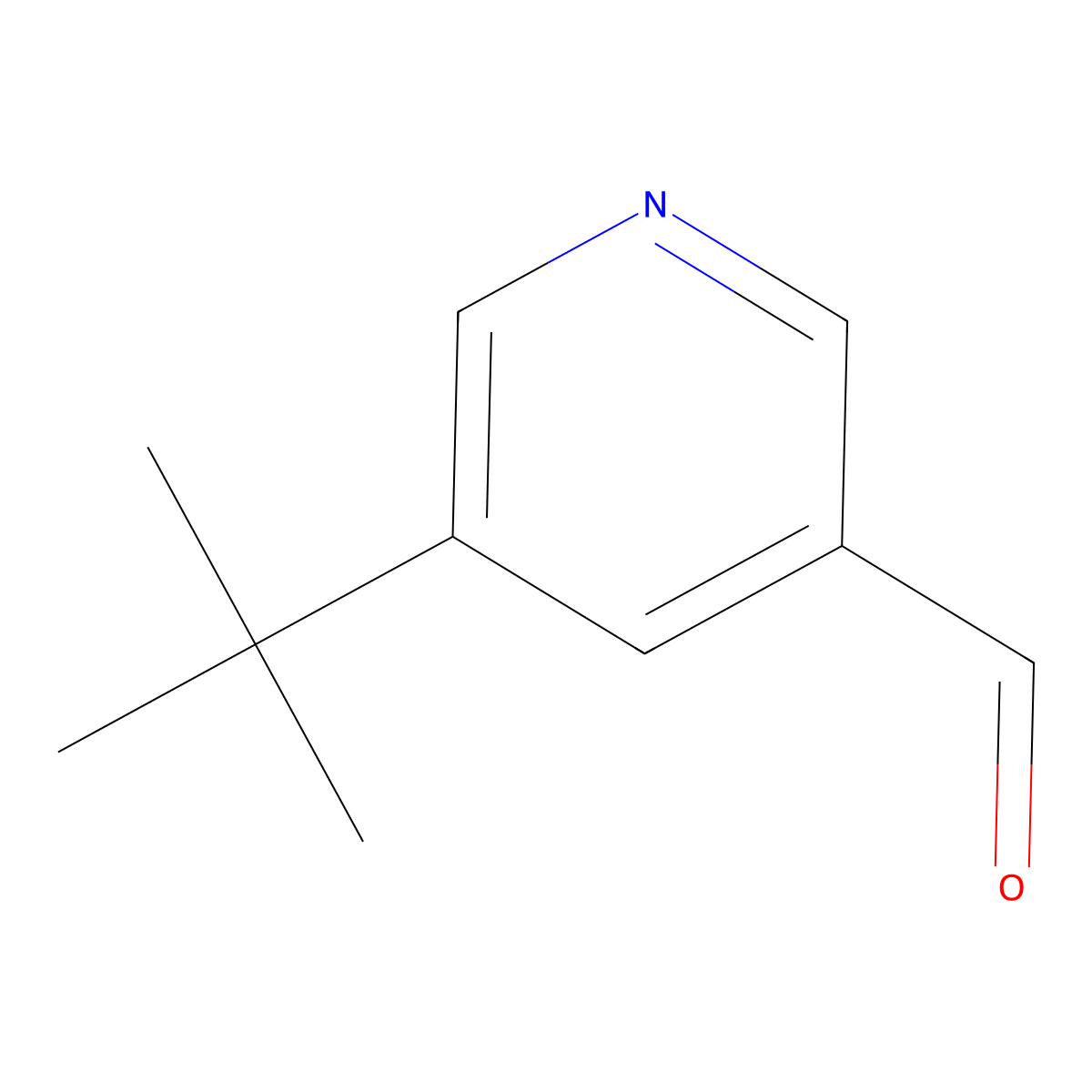 5-Tert-butylpyridine-3-carbaldehyde molecular structure, CAS 1108725-46-7