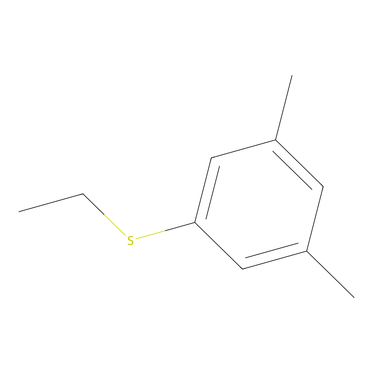 3,5-Dimethylphenyl ethyl sulfide molecular structure, CAS 1108726-18-6