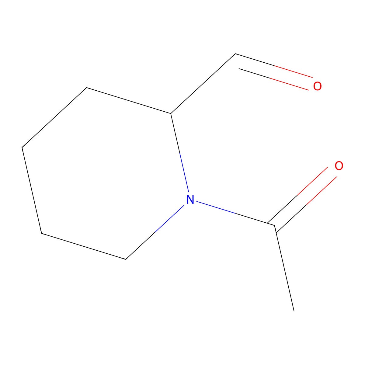 1-Acetylpiperidine-2-carbaldehyde molecular structure, CAS 1108739-15-6