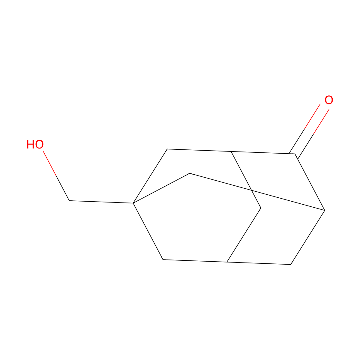 1-Hydroxymethyl-4-oxoadamantane molecular structure, CAS 110874-17-4