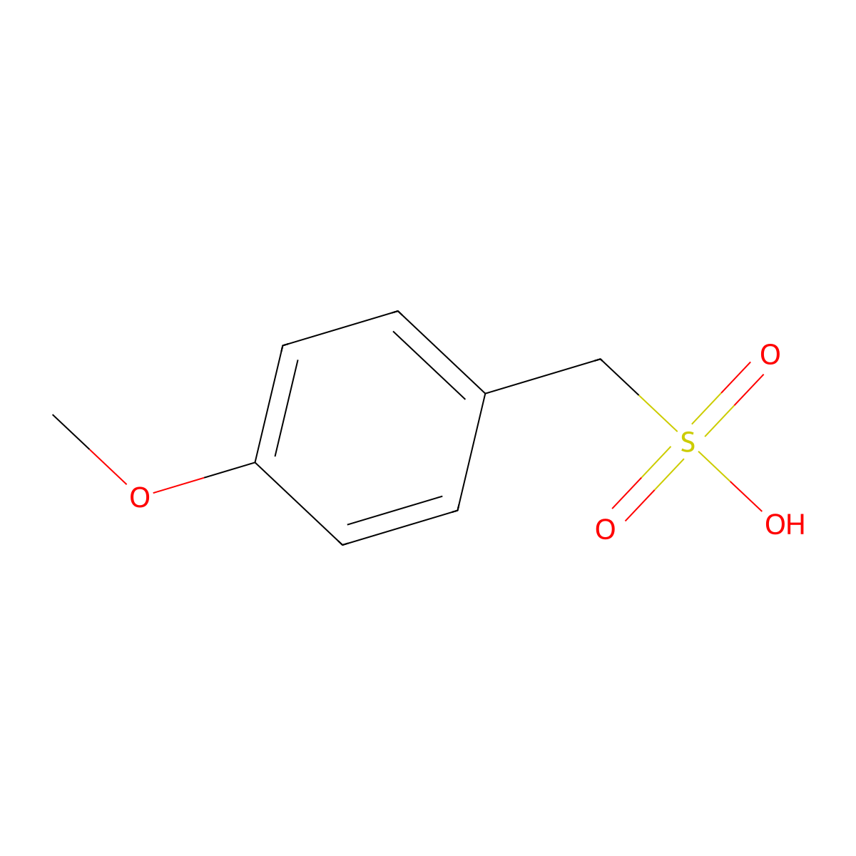 (4-Methoxyphenyl)methanesulfonic acid molecular structure, CAS 110874-70-9
