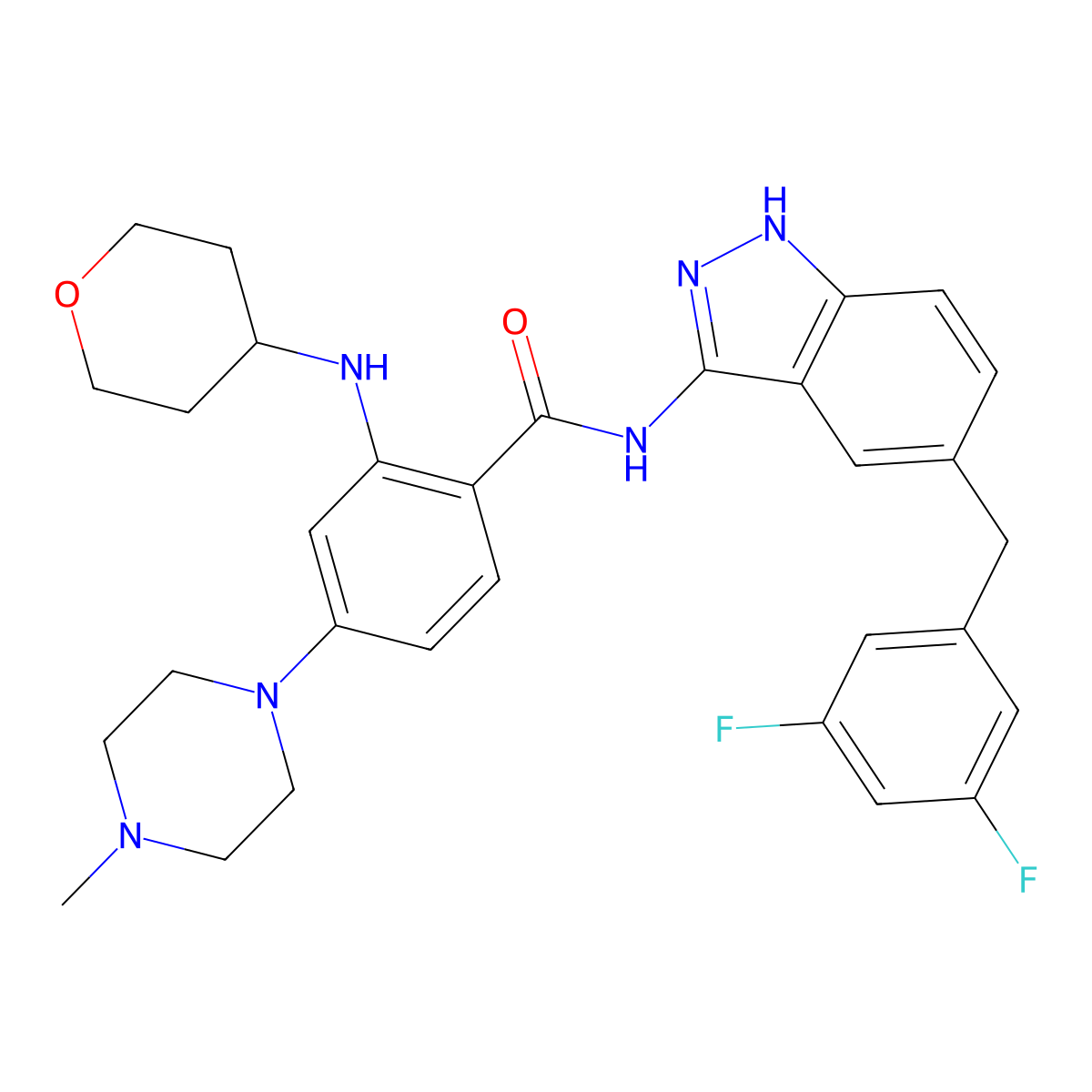 Entrectinib molecular structure, CAS 1108743-60-7
